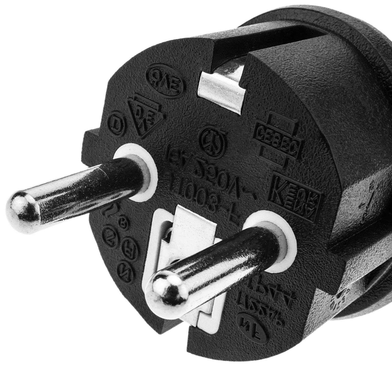 Cavo di prolunga elettrica Schuko maschio a femmina Schuko da 2 m nero IP44 - 3