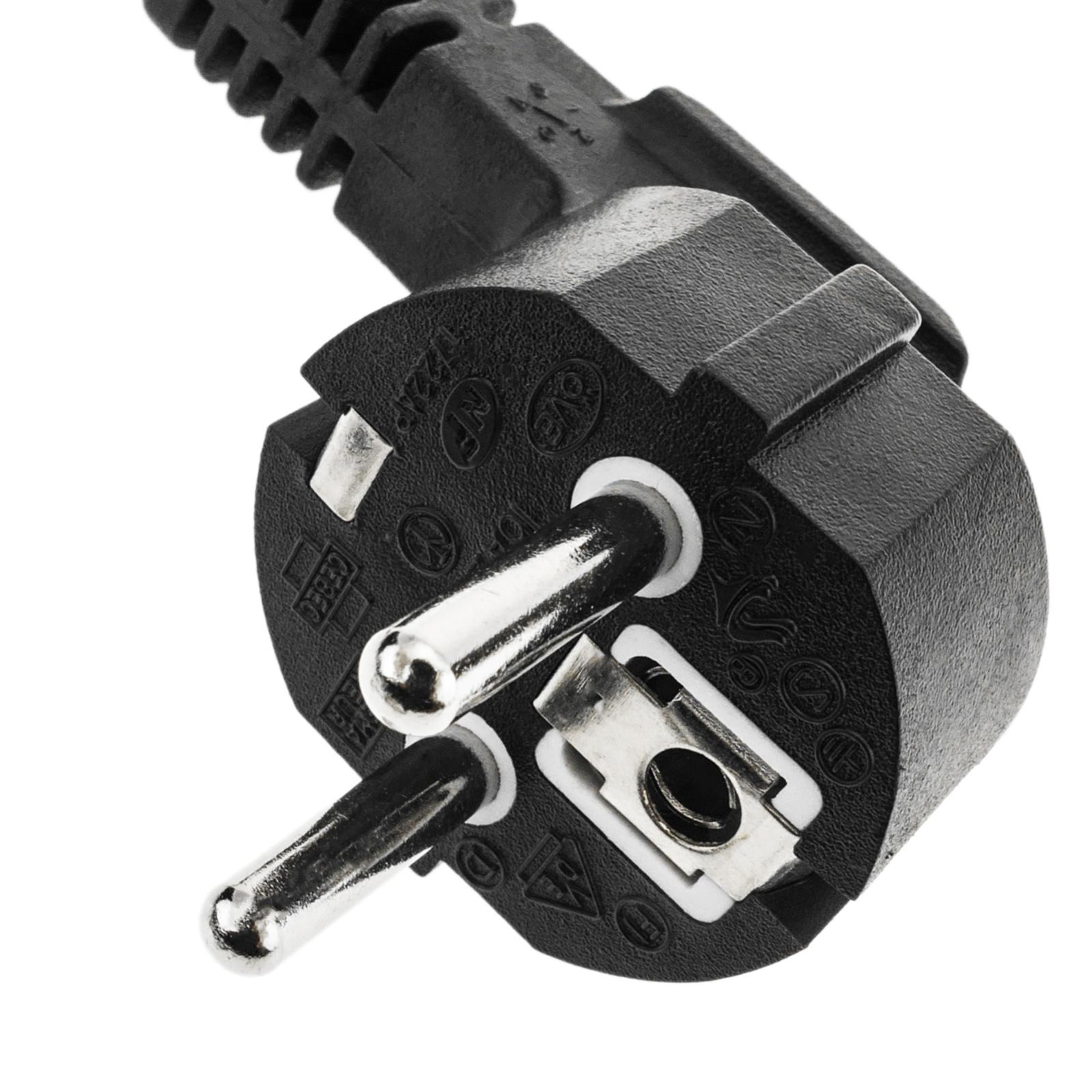 Cavo elettrico da 5 m Schuko maschio a Schuko femmina nero - 5