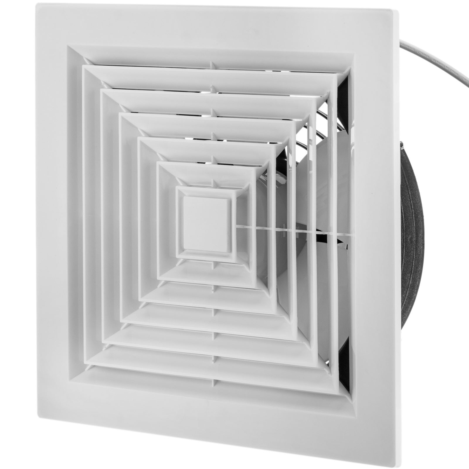 Extracteur d'air pour plafond ou mur 333x333 mm sans grille avec système de  store anti-retour pour la ventilation