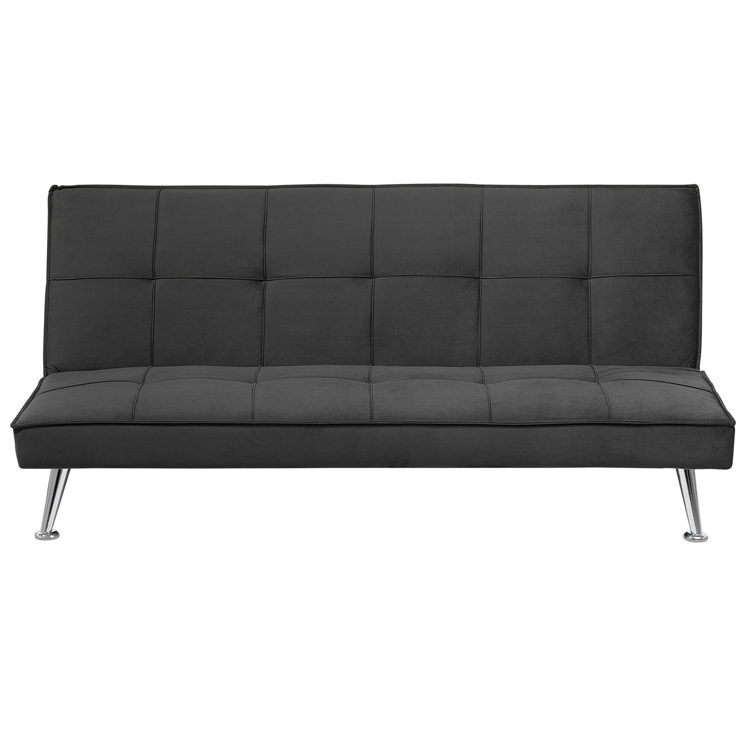 Beliani sofá cama 3 plazas sofá tapizado gris hasle