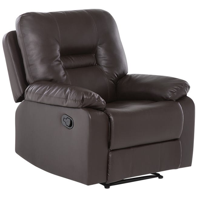 Poltrona Relax Reclinabile Girevole Dondolo MCW-A54 Premium Tessuto Marrone Scamosciato Poltrona Relax Reclinabile Girevole Dondolo MCW-A54 Premium Tessuto Marrone Scamosciato