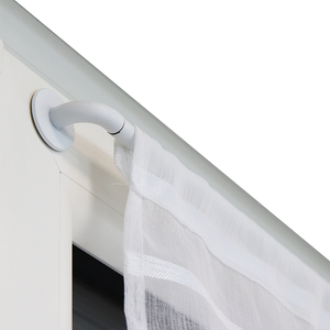 Tringle à rideaux à pression extensible, 150/250cm blanc mat Cessot  Decoration
