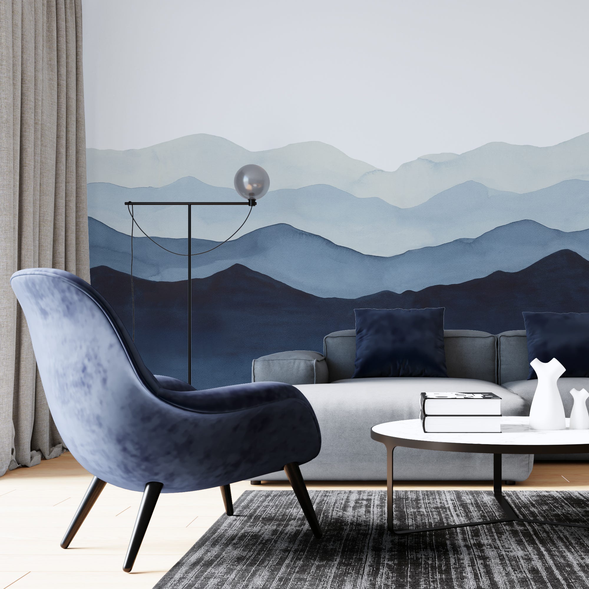 Papier peint panoramique - Paysage de montagnes - Blue Mountains