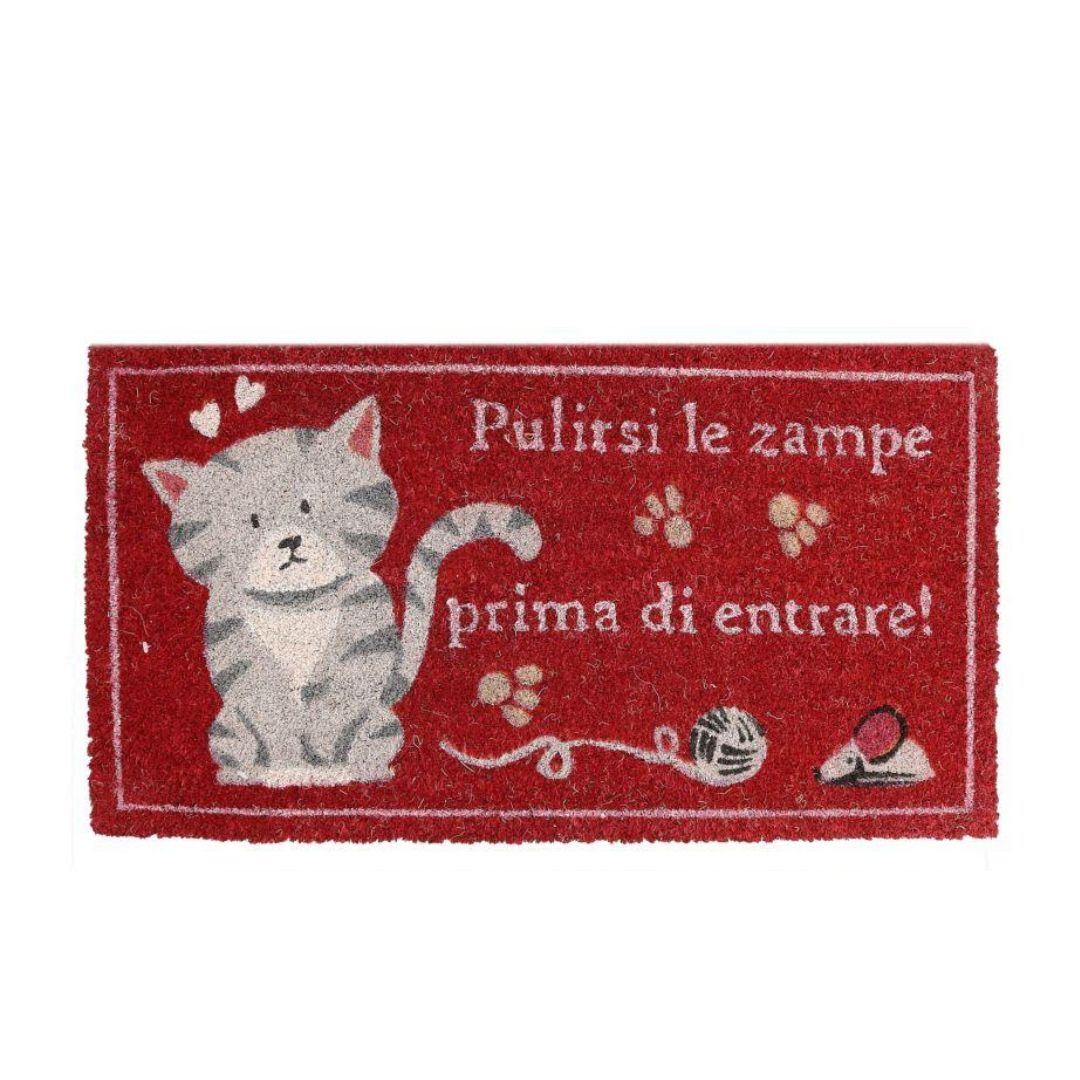 Zerbino in cocco rosso sp. 17-23 mm rotolo h. 2 m · Ceruti SRL