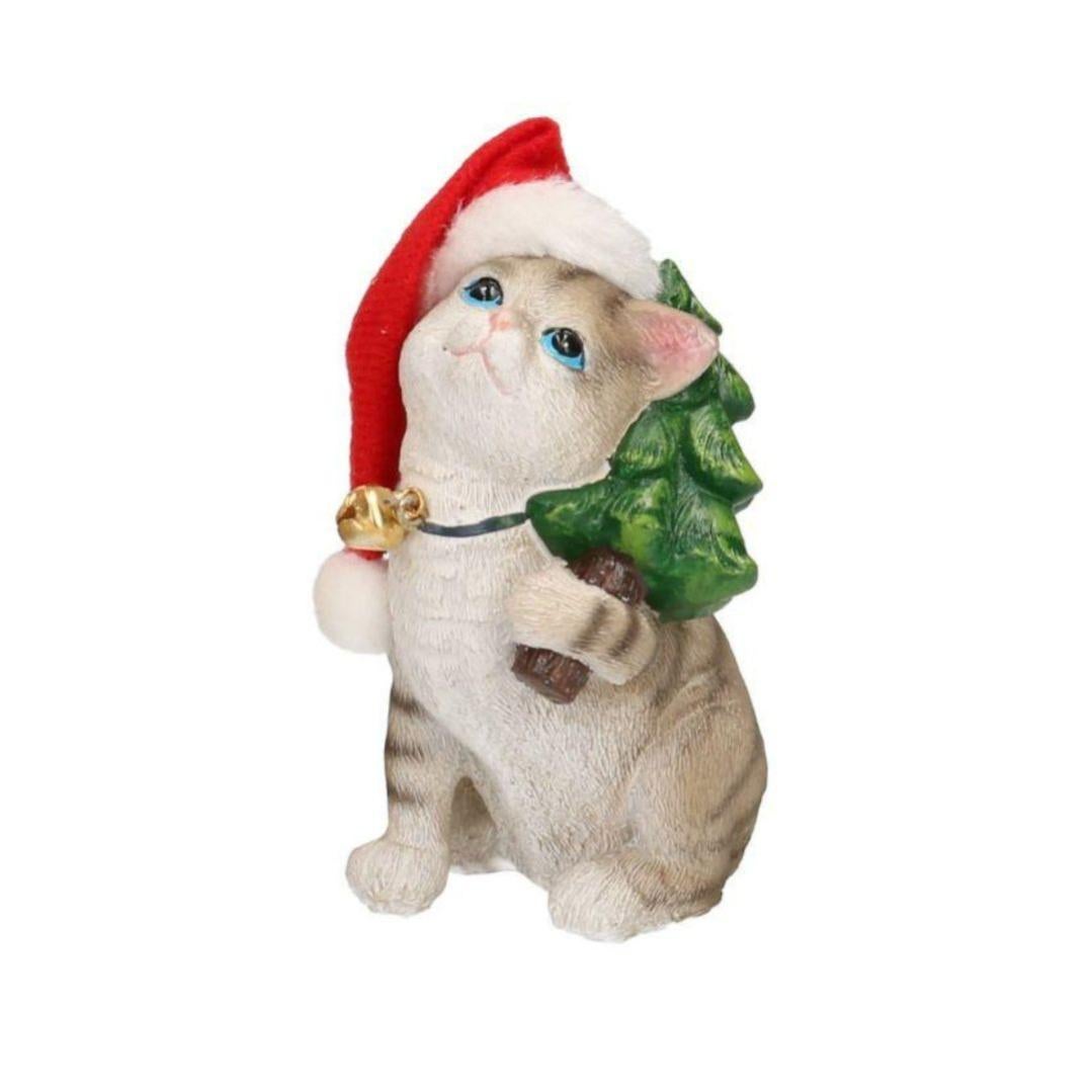 Goebel 66885815 Statuetta Natale Coniglietto Con Cappello Di Babbo Natale - Terracotta 5 Cm