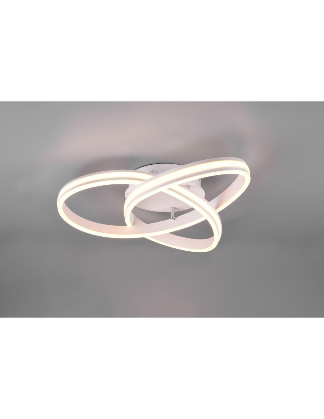 Lampada da soffitto Renata 35 cm bianca E27 moderna