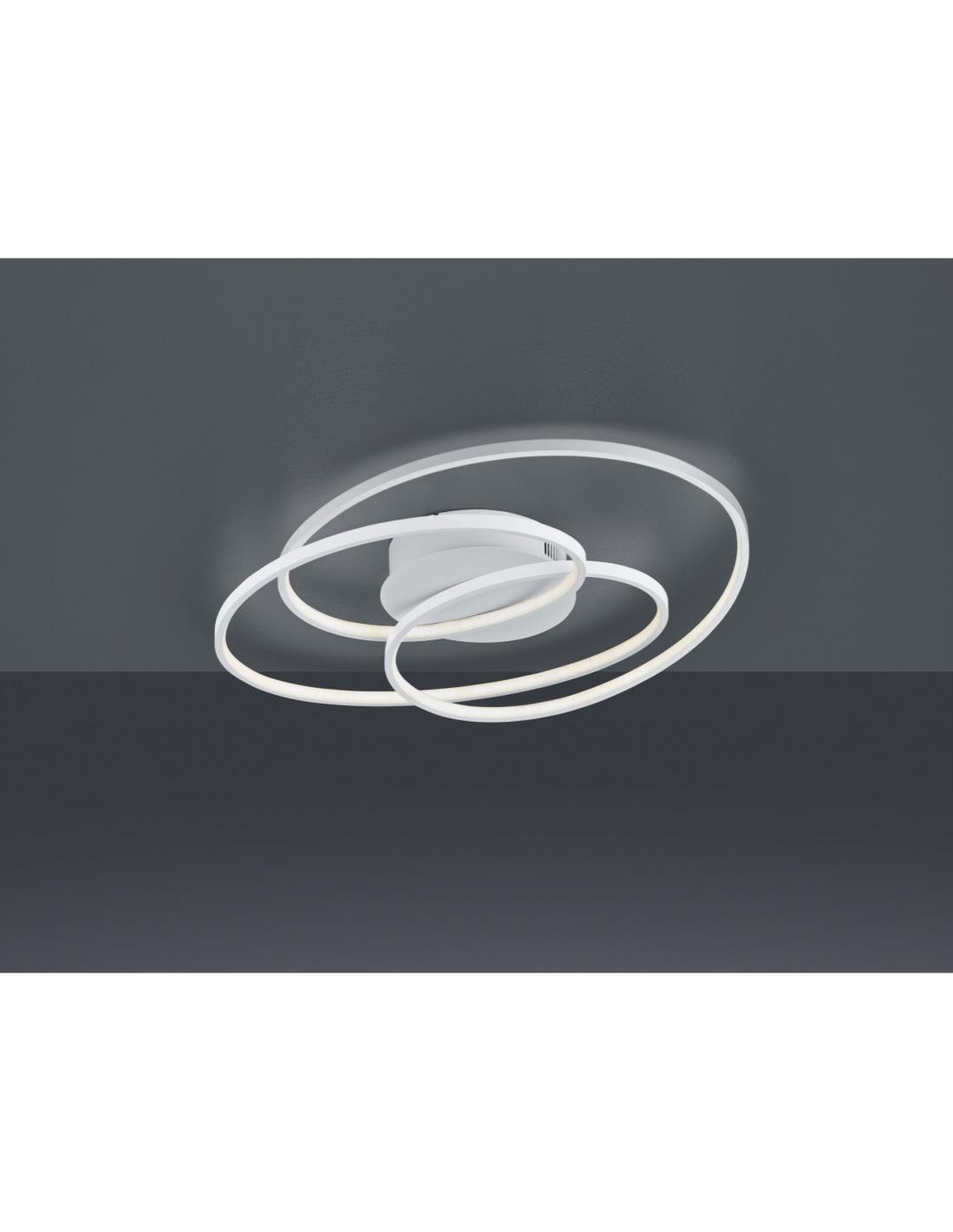 Sky Angle Plafoniera LED Dimmerabile 28W - Telecomando, Regolabile 3000-6000K, 2500 LM, 48 Cm, Per Camera Da Letto E Soggiorno