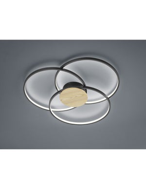 Lampadaire LED moderne 100W sortie 930W cercle champignon lumière