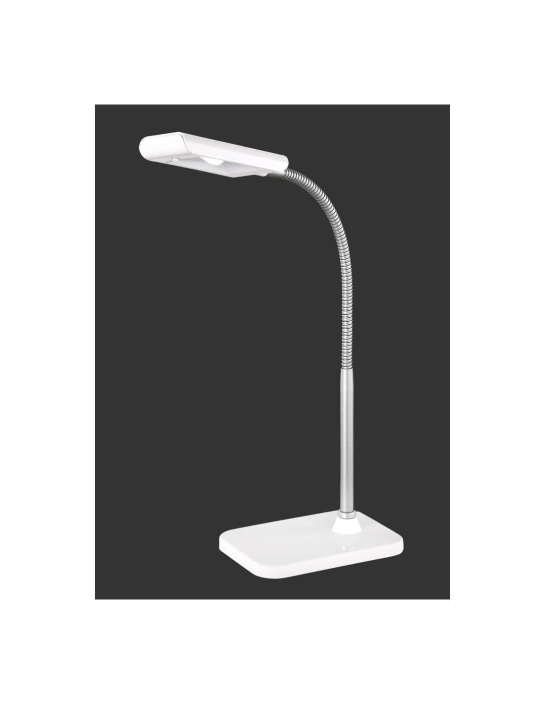 Sobremesa Brazo Flexible Led Pico Blanco Trio Iluminación Leroy Merlin