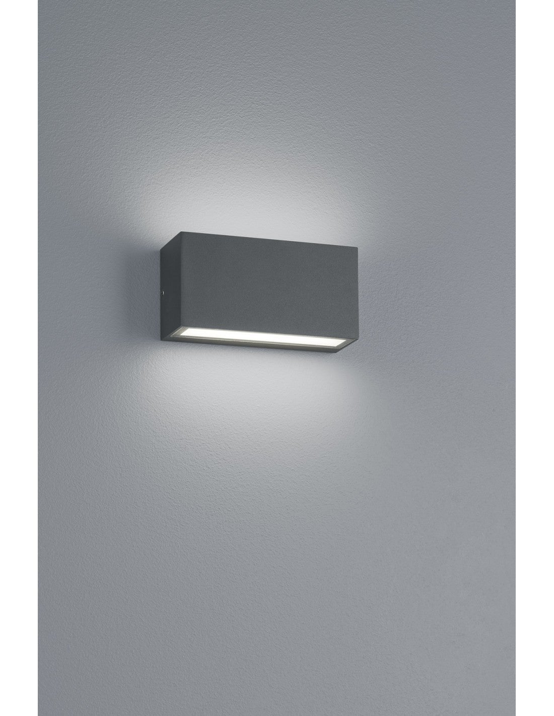 La luz de pared rectangular trent llevó la iluminación del trío de la emisión doble de la antracita ip65