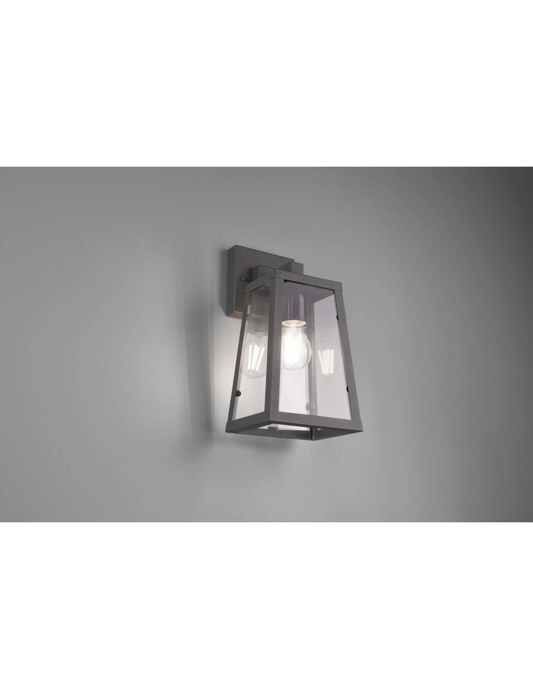 Aplique farol ip44 arkansas antracita h32 cm trio lighting