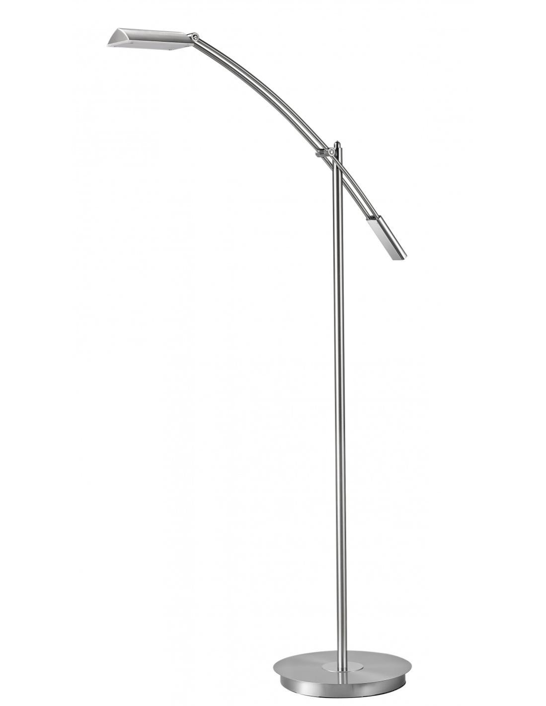 Lampada Da Terra A LED Bellari In Rovere E Metallo Nero – 115cm Con Dimmer Touch – Luce Calda 3000K, 2300 Lumen