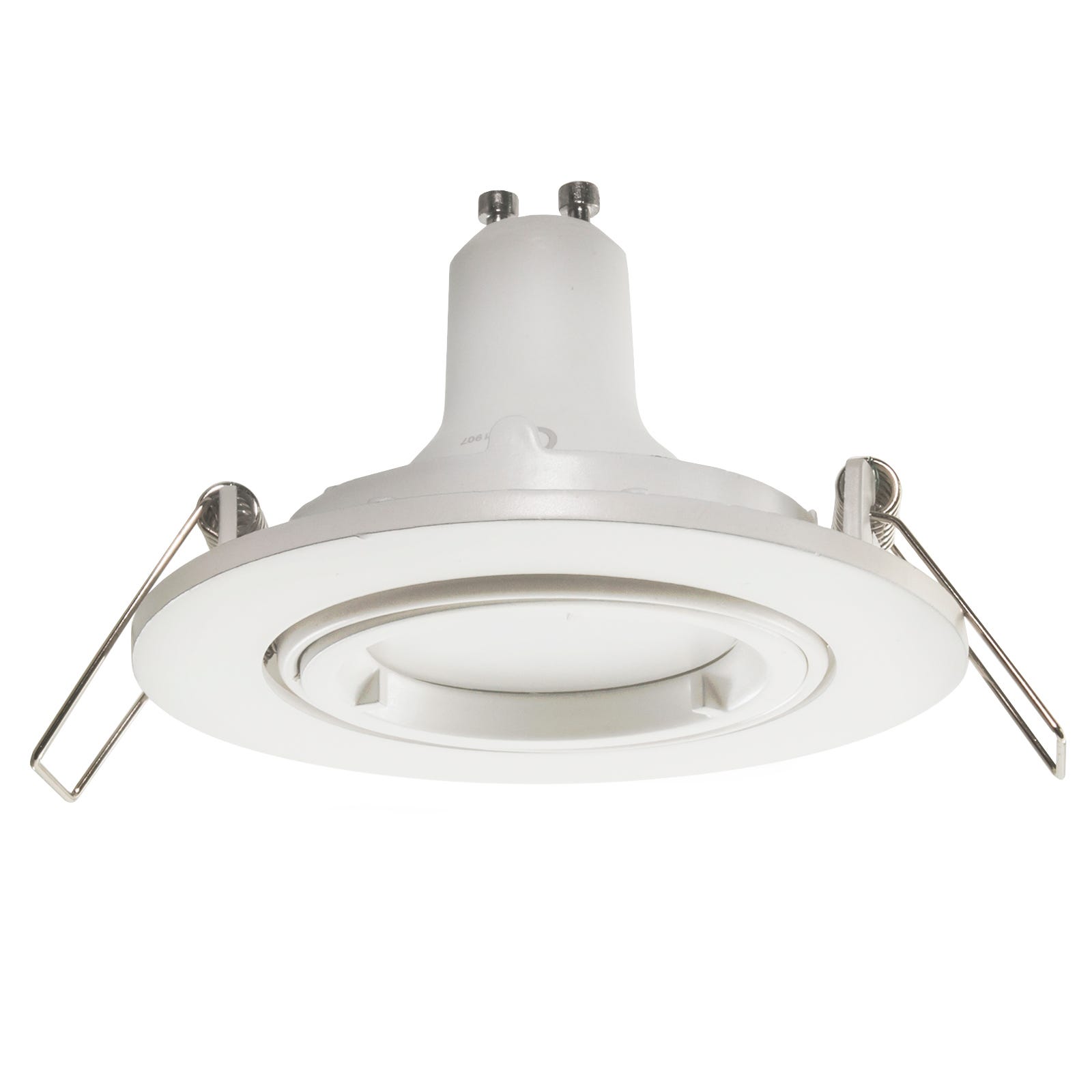 Lámparas de techo de cocina blanco LED portalámparas foco 5W GU10  empotrable redondo 80mm LUZ 4000K