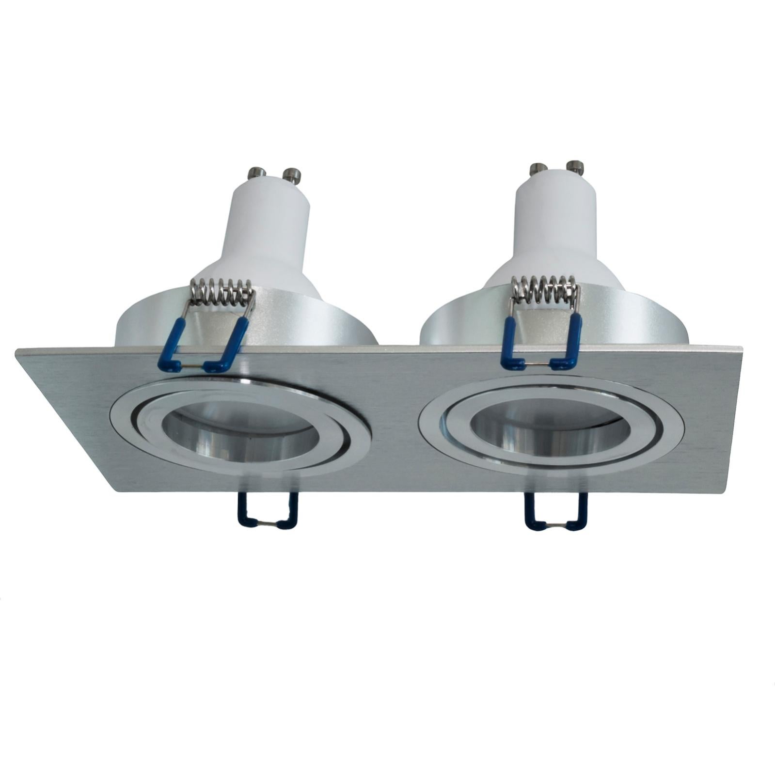 Faretto Tondo Incasso Foro 7cm Lampada Orientabile LED 8W GU10 Luce Soffitto Nero Luce 3000k 86393251