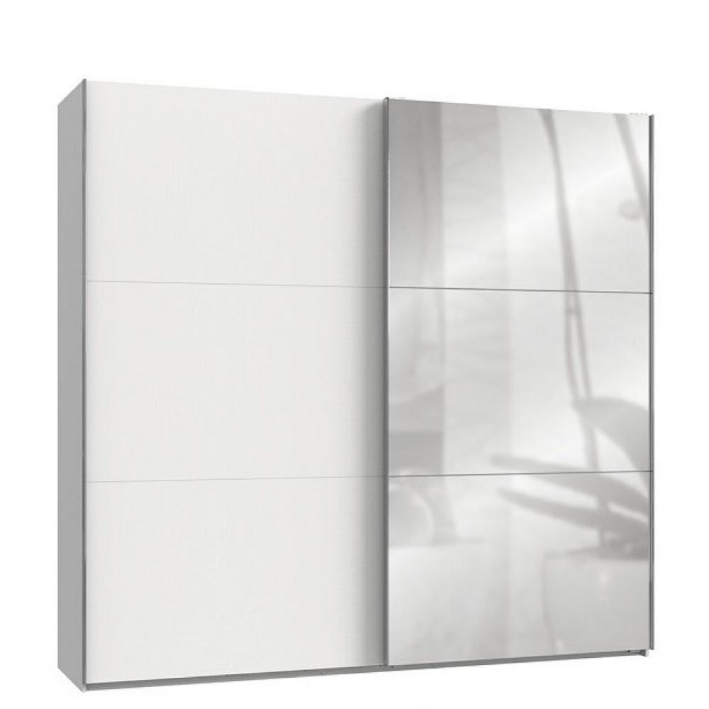 Dressings et armoires, meubles et rangements, Armoire de rangement LISBETH  5 portes 6 tiroirs blanc 250 x 236 cm hauteur