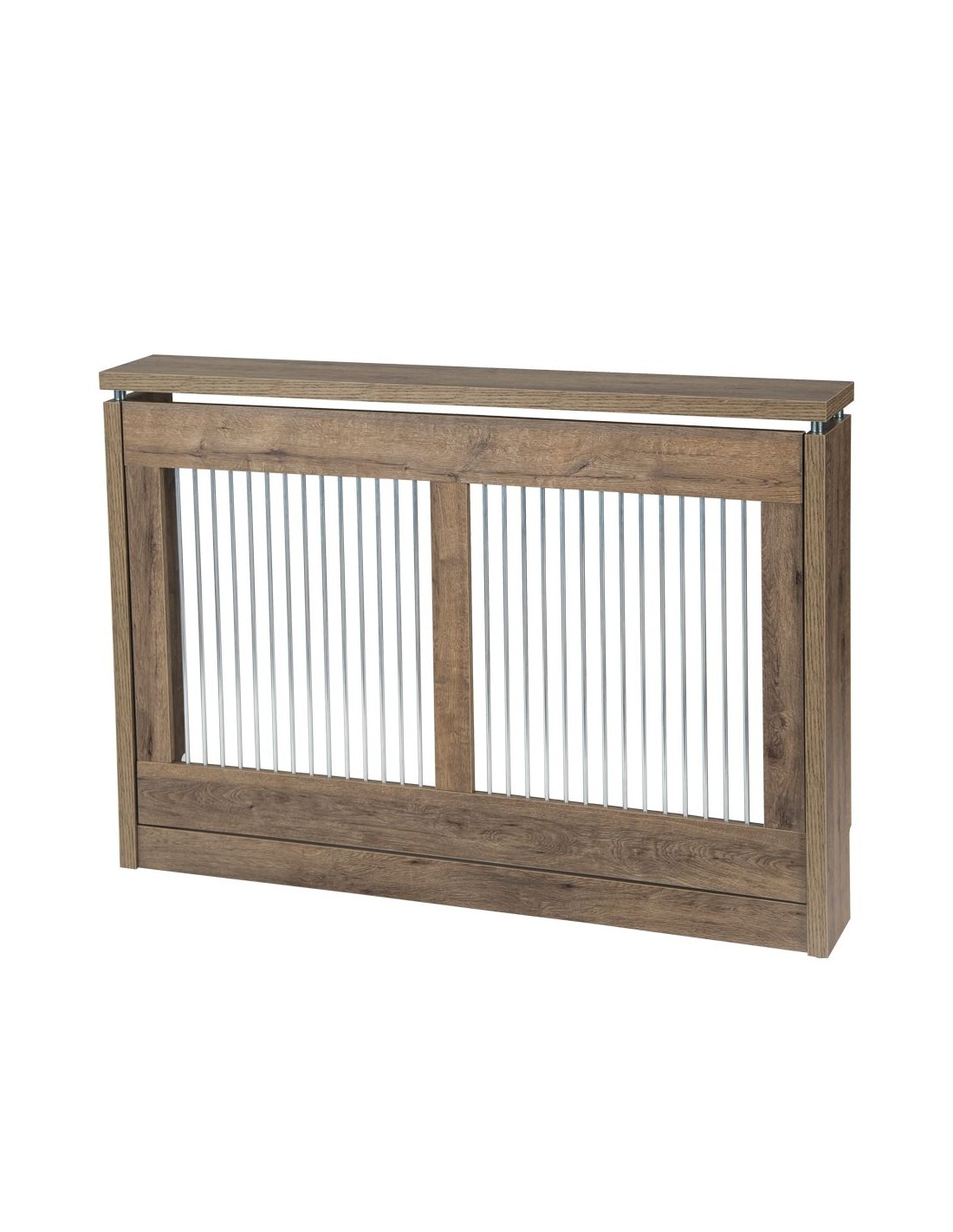 Puerta De Jardín De Madera De Avellana BooGardi - Ancho 120 Cm, Altura 60 Cm, Distancia Entre Listones 3-5 Cm