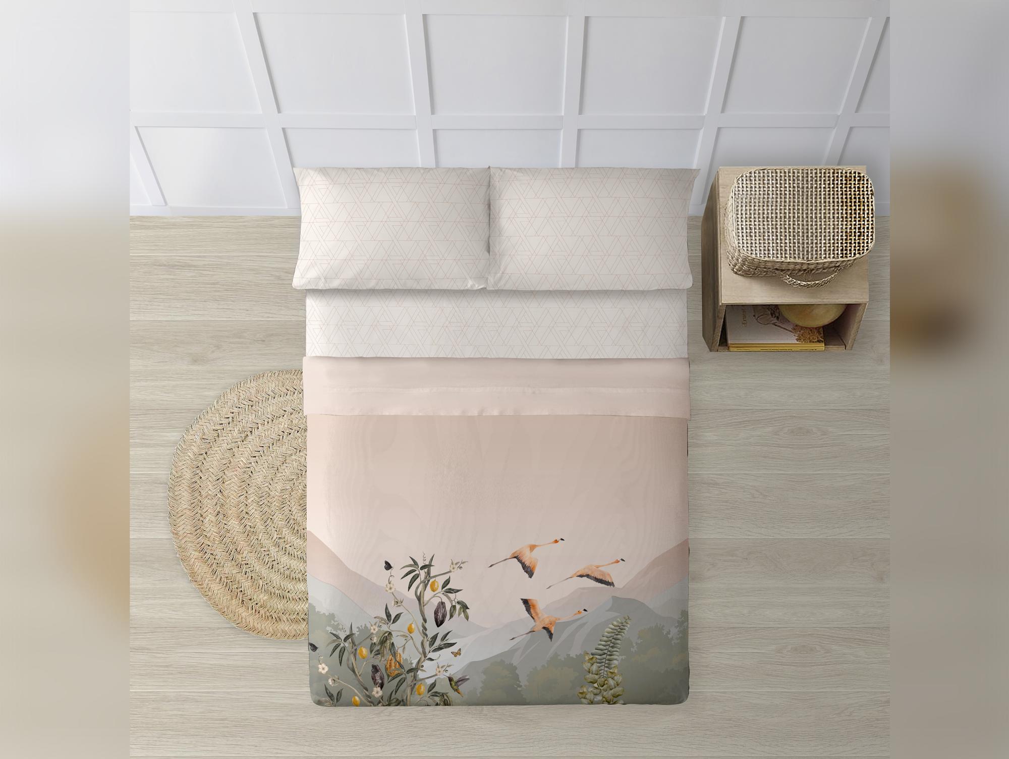 Drap-housse 100% coton. Dans des couleurs unies. 135x200cm Bleu | Leroy