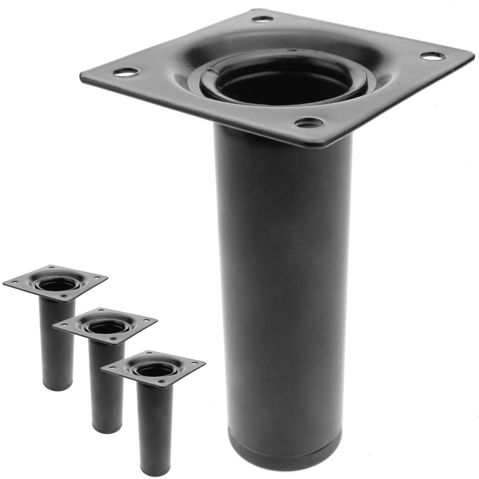 Patas redondas de color negro D30 x H100 mm 4-pack | Leroy Merlin