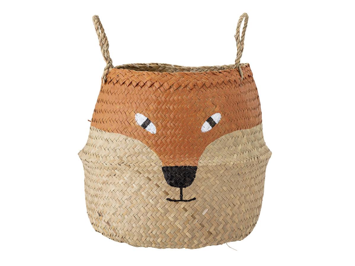 Panier Renard Marron En Coton - Broderie & Application Mignonne - Taille Unique Vertbaudet