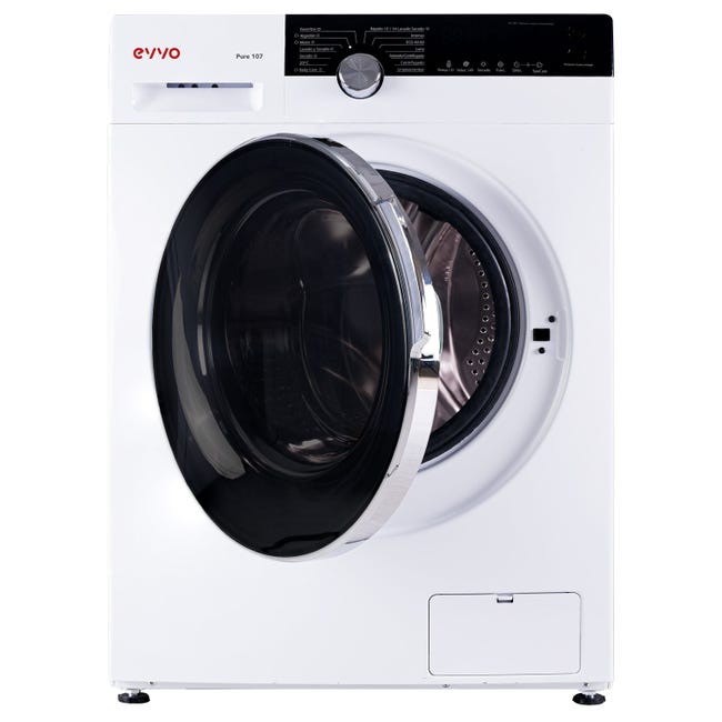 Lavasecadora EVVO 107, kg lavado, 7 kg secado, 14 Programas, Blanco Leroy