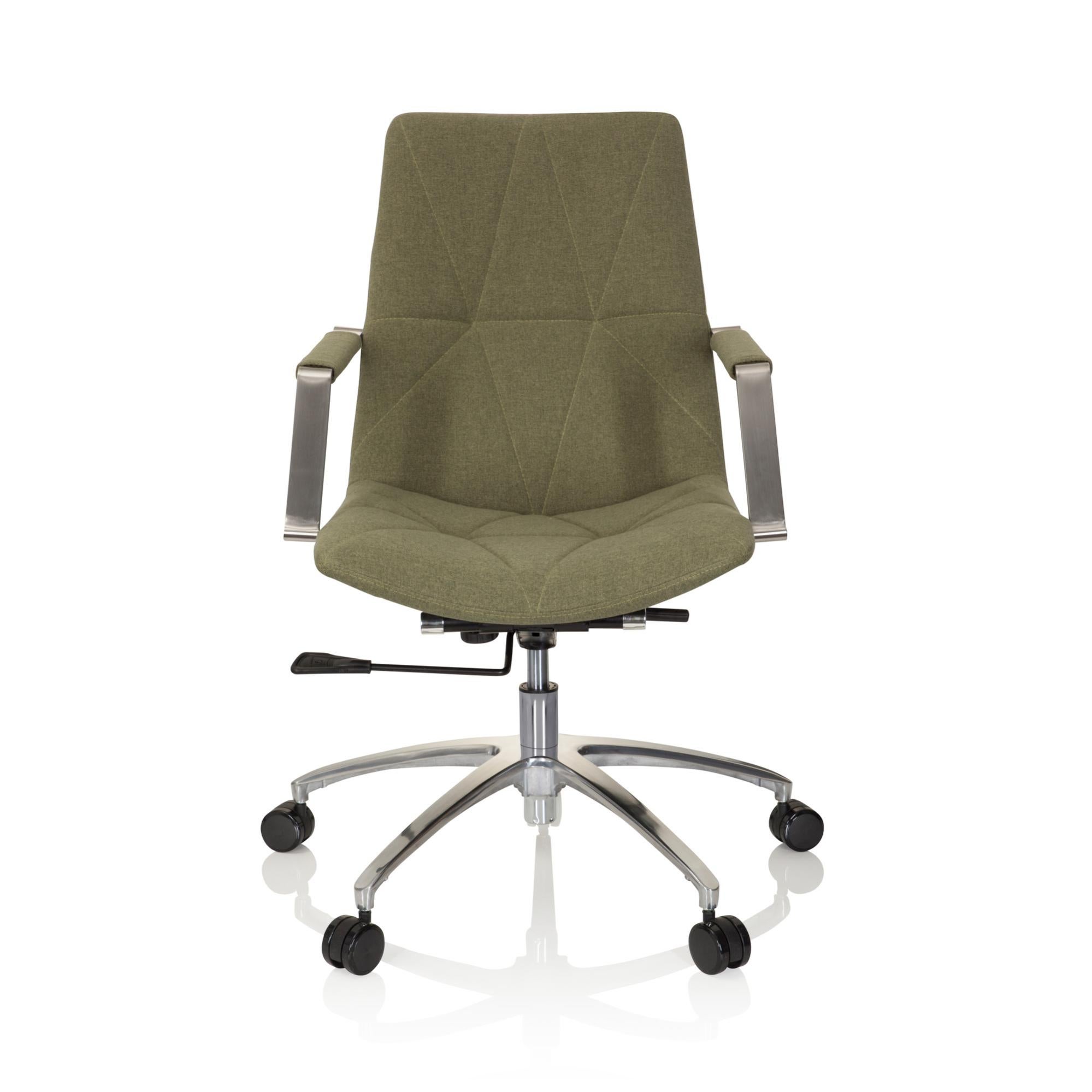 Sedia da ufficio / Sedia girevole SARANTO II Tessuto Verde hjh OFFICE ...