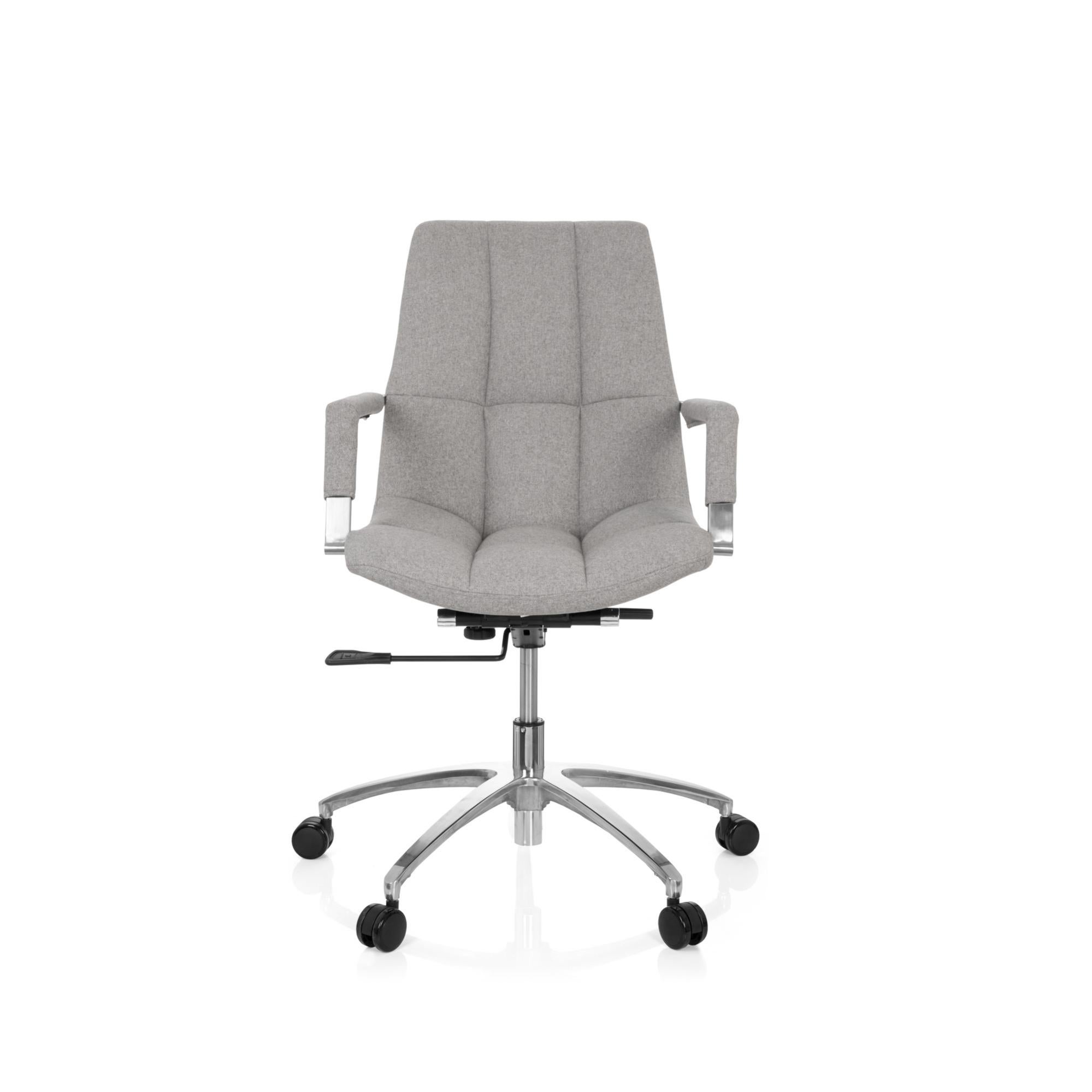 Sedia da ufficio / Sedia girevole SARANTO tessuto grigio hjh OFFICE ...