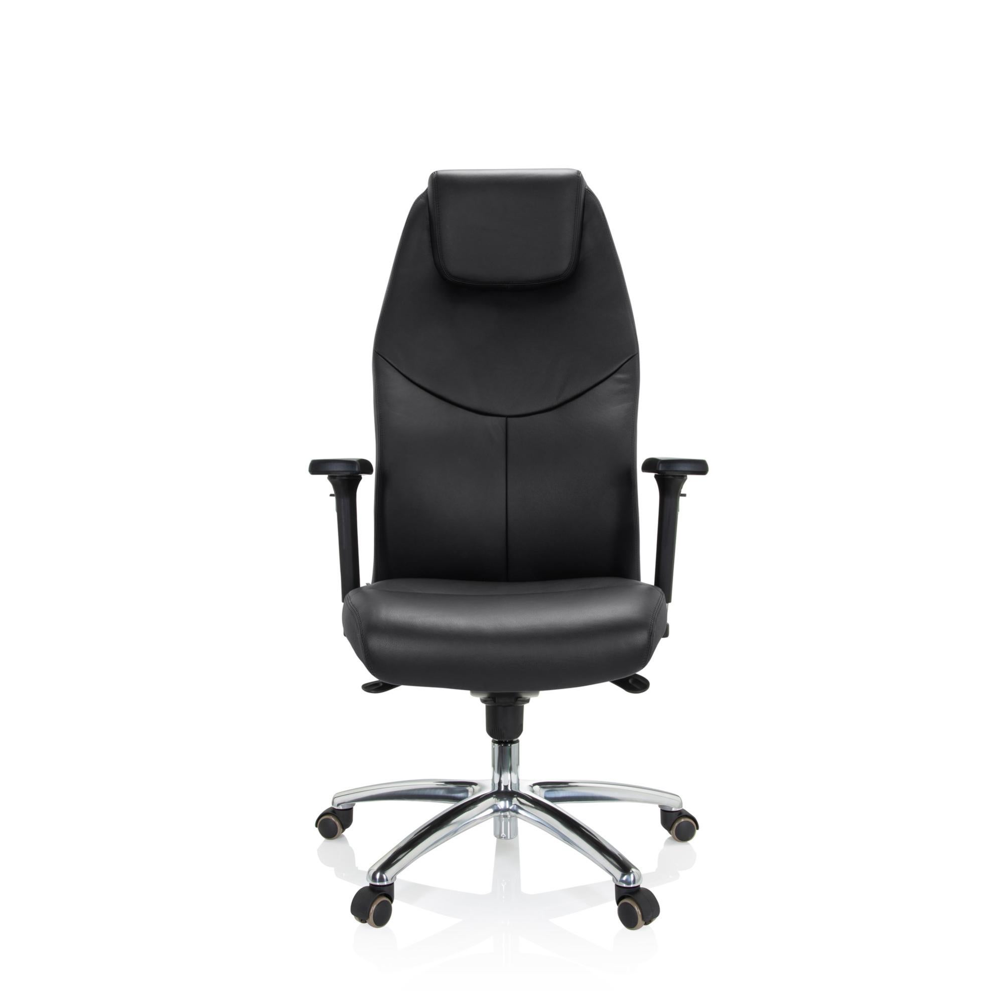 Sedia da ufficio / poltrona presidenziale ASTRA LUX nero hjh OFFICE