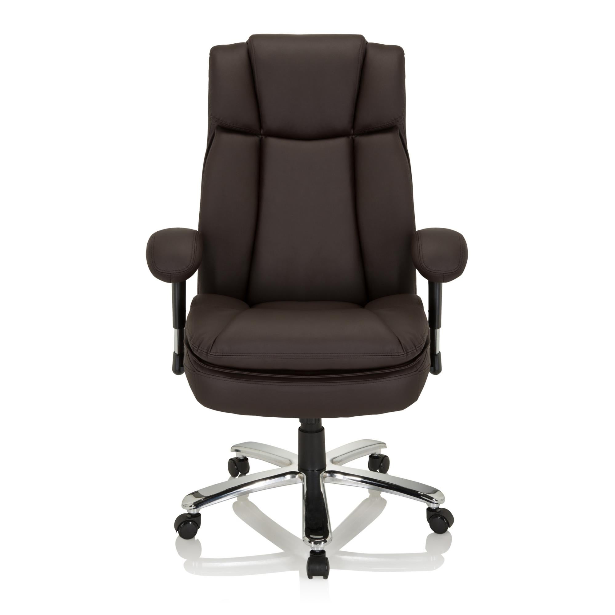 Sedia da ufficio BUILDER XXL I Similpelle marrone scuro hjh OFFICE ...