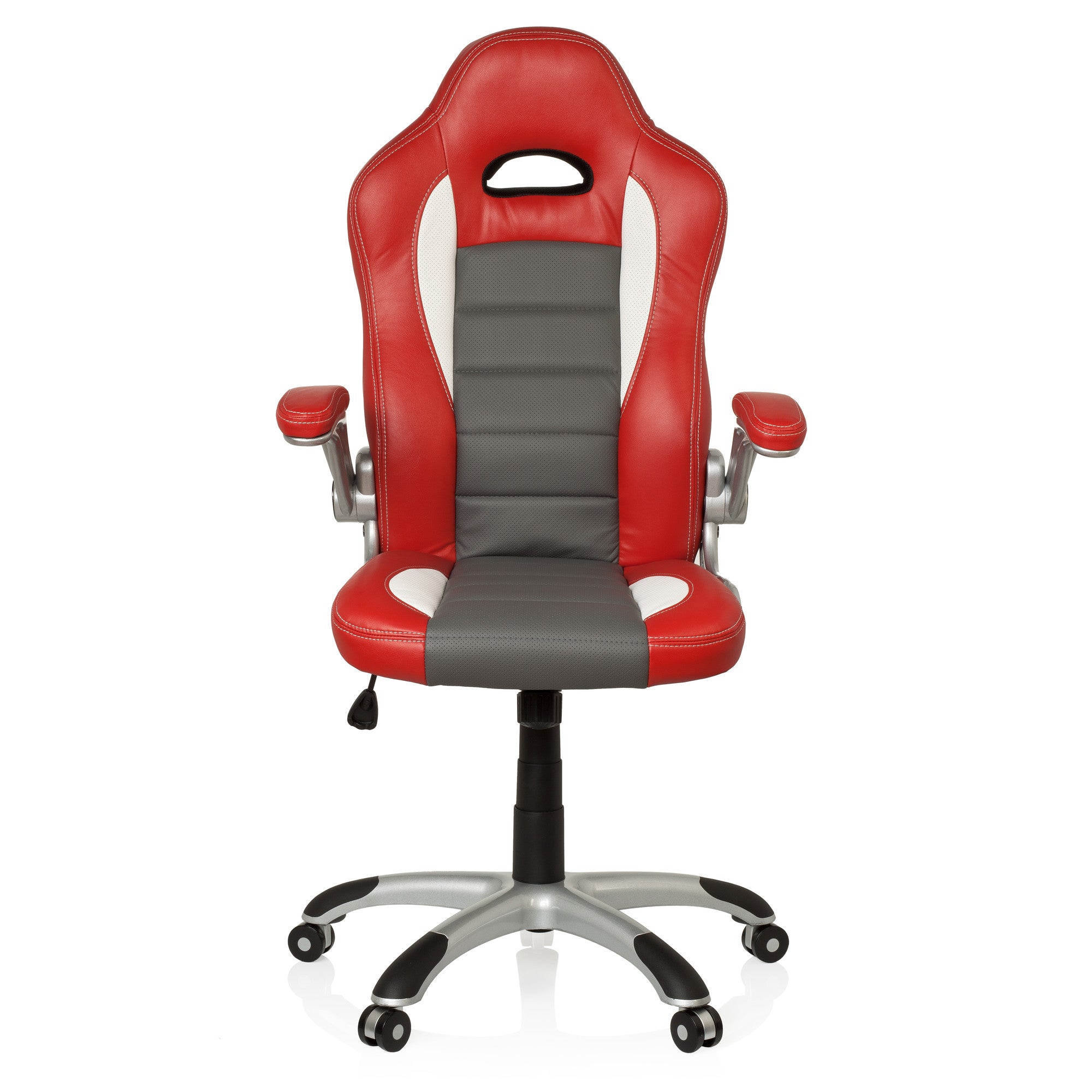 Sedia da gaming ergonomica con schienale alto braccioli ribaltabili, Sedia  da scrivania reclinabile Rosso