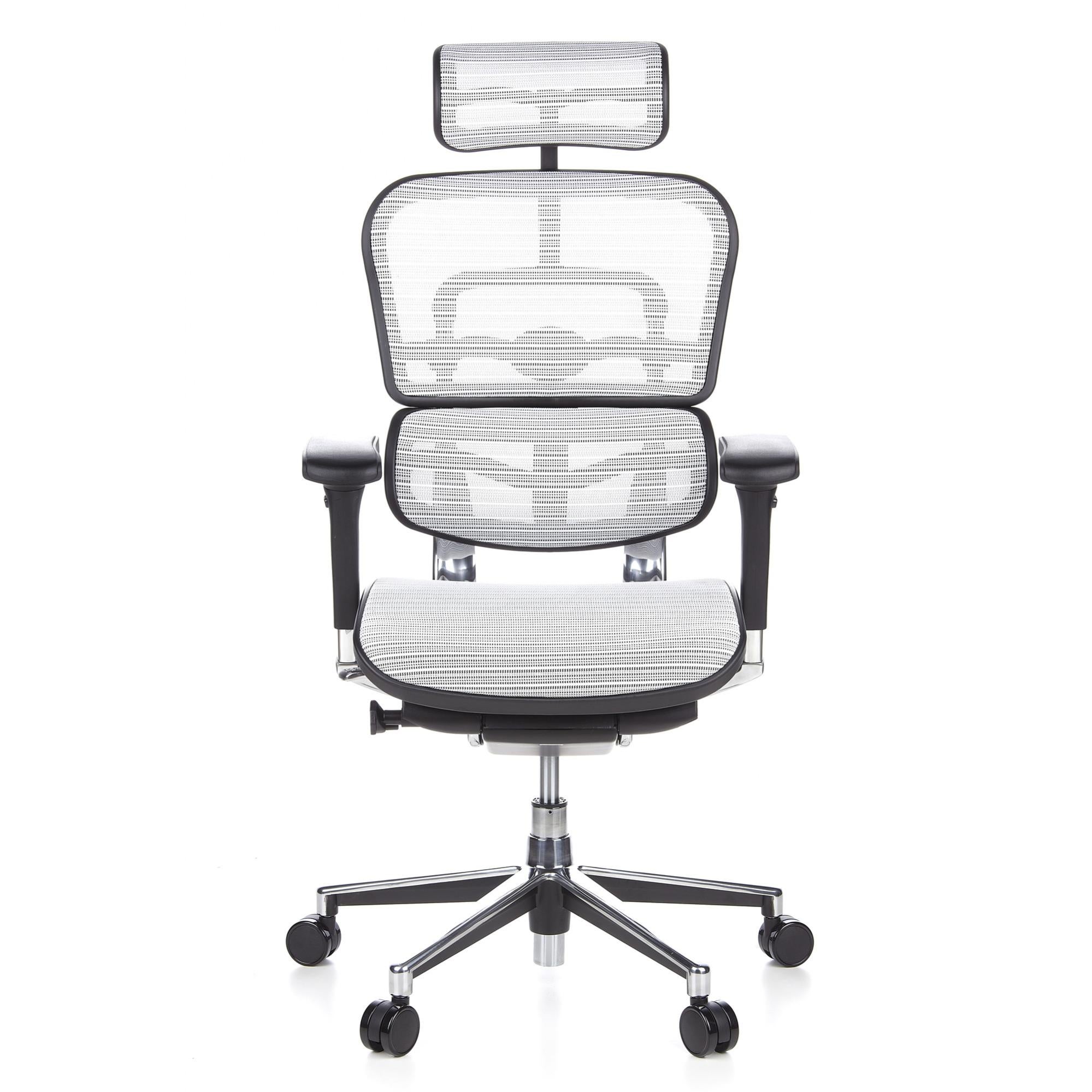 HJH Office Sedia Girevole SOLAO TED – Tessuto Bianco Bouclé, Design Retrò Per Home Office O Soggiorno