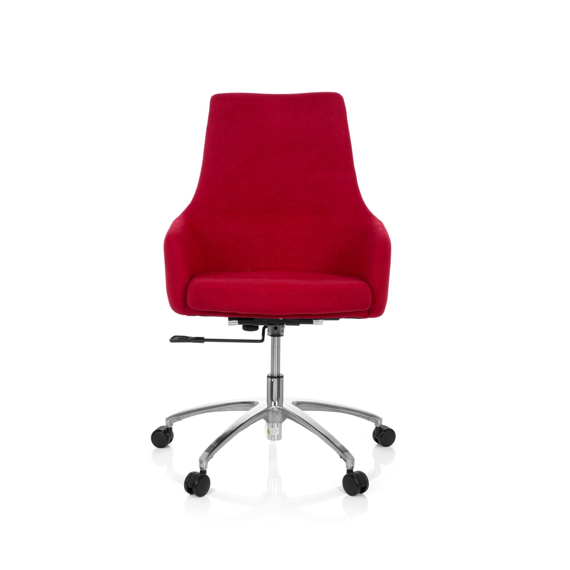 Sedia da ufficio / Sedia girevole SHAKE 100 tessuto rosso hjh OFFICE ...