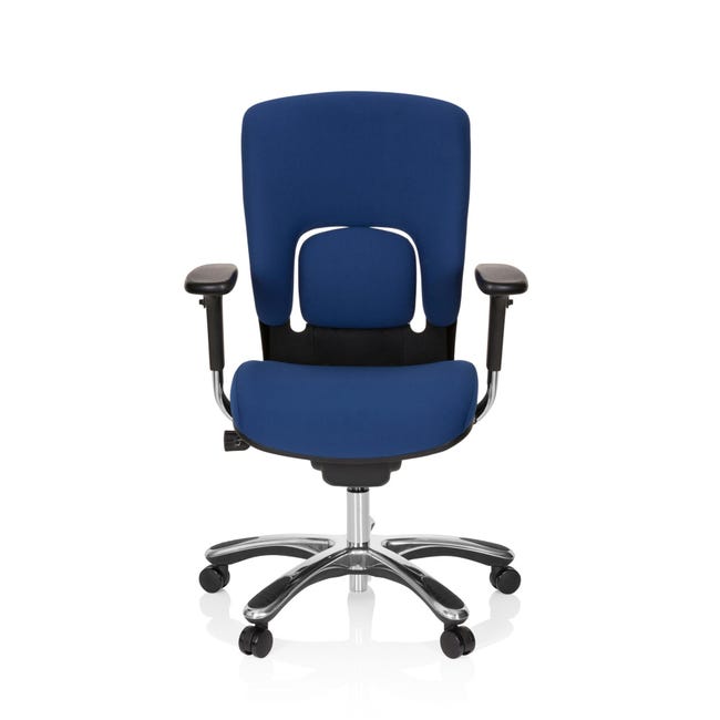 Sedia da ufficio / Sedia direzionale VAPOR LUX BASE Tessuto Blu hjh ...