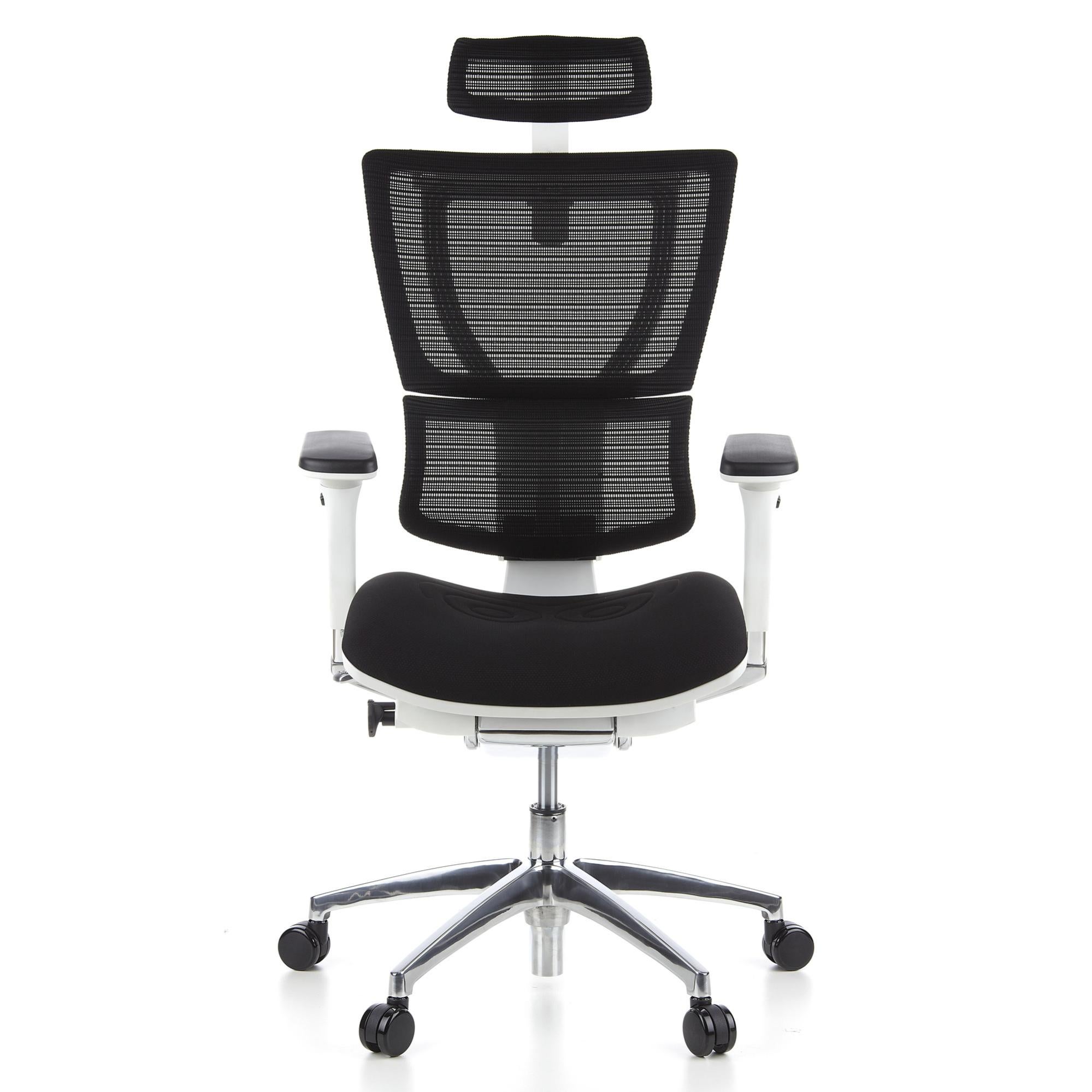Inter Link Jilli Sedia Girevole Da Ufficio, Home Office, In Mesh Nero, Regolabile In Altezza, Con Braccioli E Ruote - 3