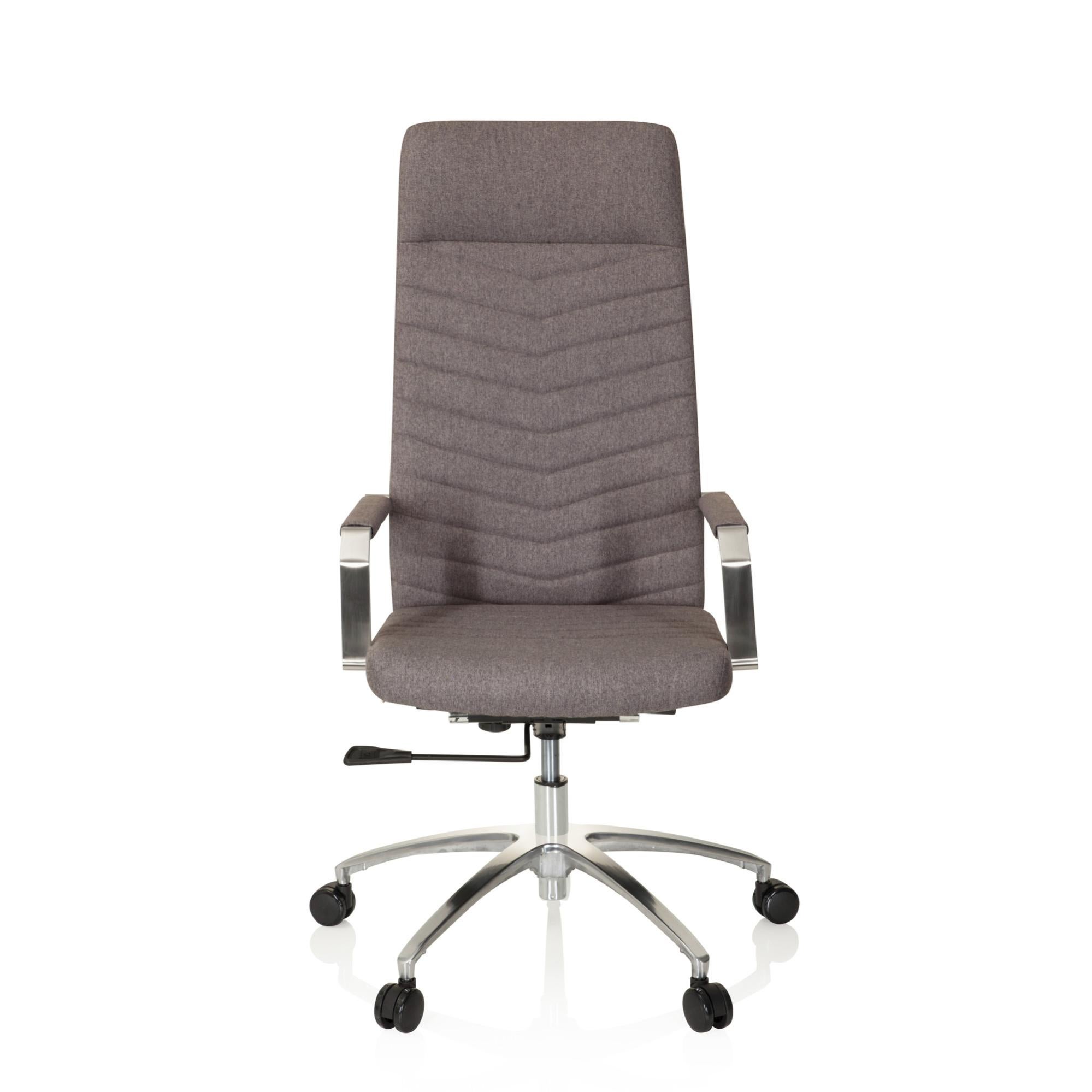 Sedia da ufficio / Sedia girevole SARANTO PLUS tessuto Grigio scuro hjh ...