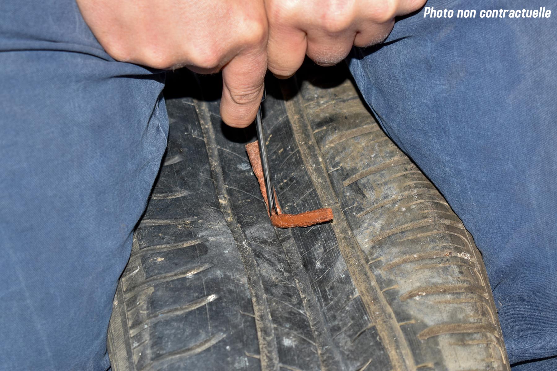 1x boite 25 meches réparation pneus tubeless 6mm-10cm - 3