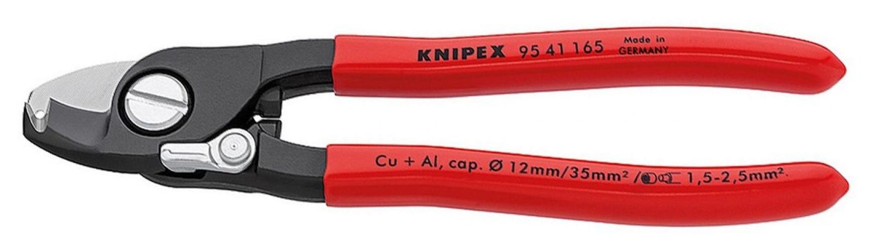 Coupe câble électrique simple tranchant et dénudeur - Knipex