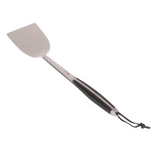Grande spatule en inox pour barbecue - manche bois - 15 x 24 cm - 0,96 kg