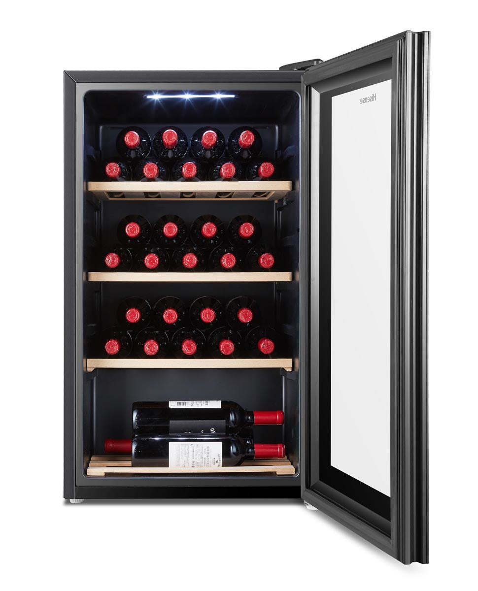Hisense RW30D4AJ0 refroidisseur à vin Refroidisseur de vin compresseur  Autoportante Noir 30 bouteille(s)