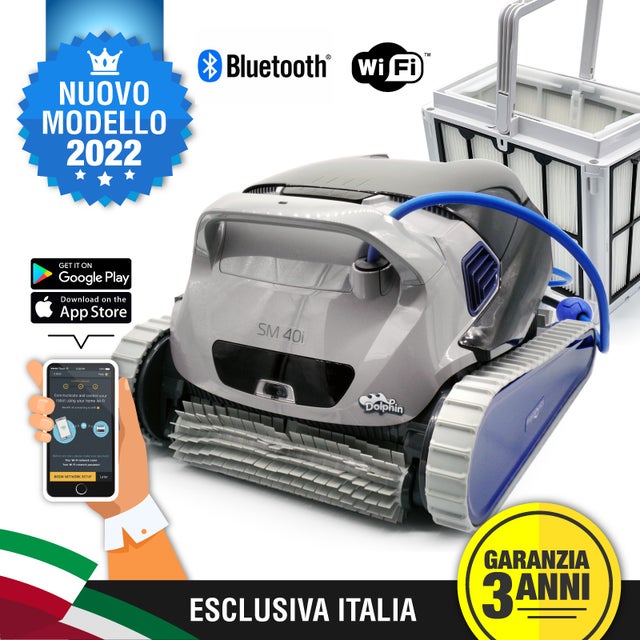 Robot piscina Dolphin Maytronics SM 40i > Robot e carrello porta robot
