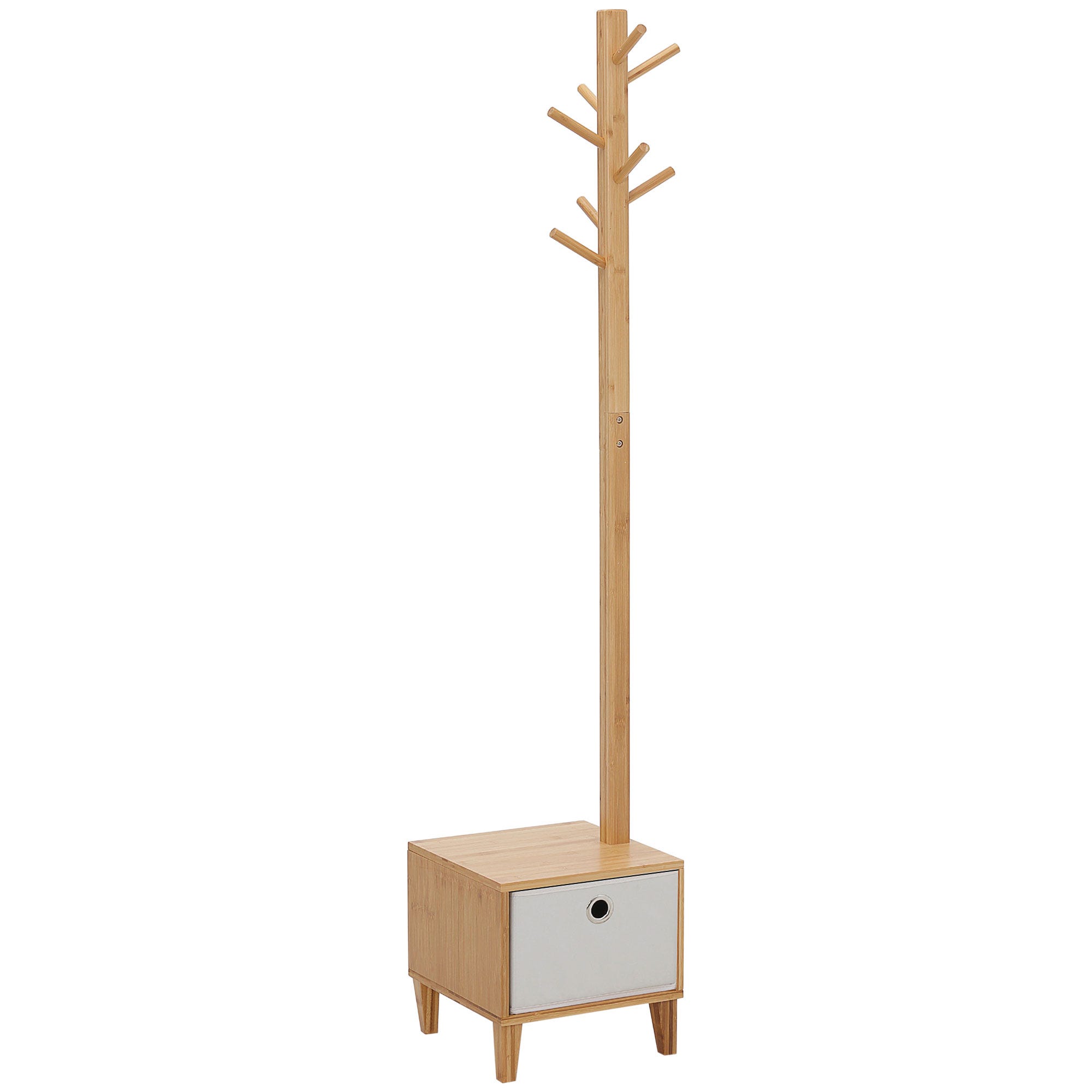 Cabide de pé Nalini madeira maciça de bétula 180 cm | Kave Home
