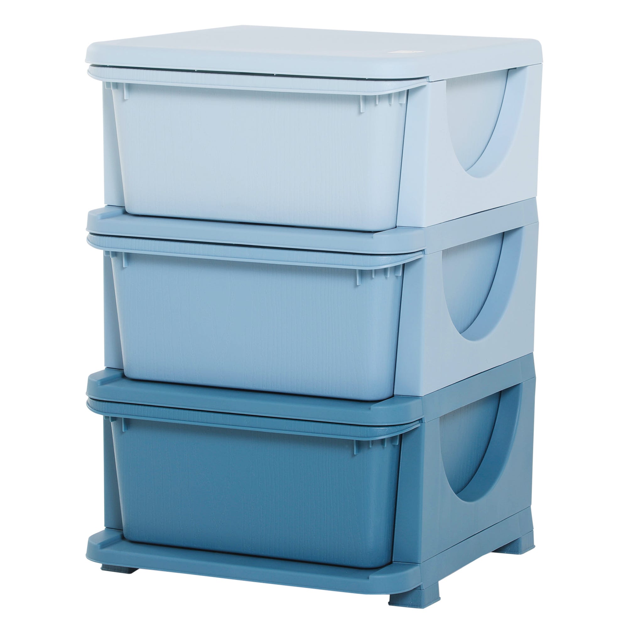 Caja de almacenaje - blanco/azul - Kiabi - 9.00€