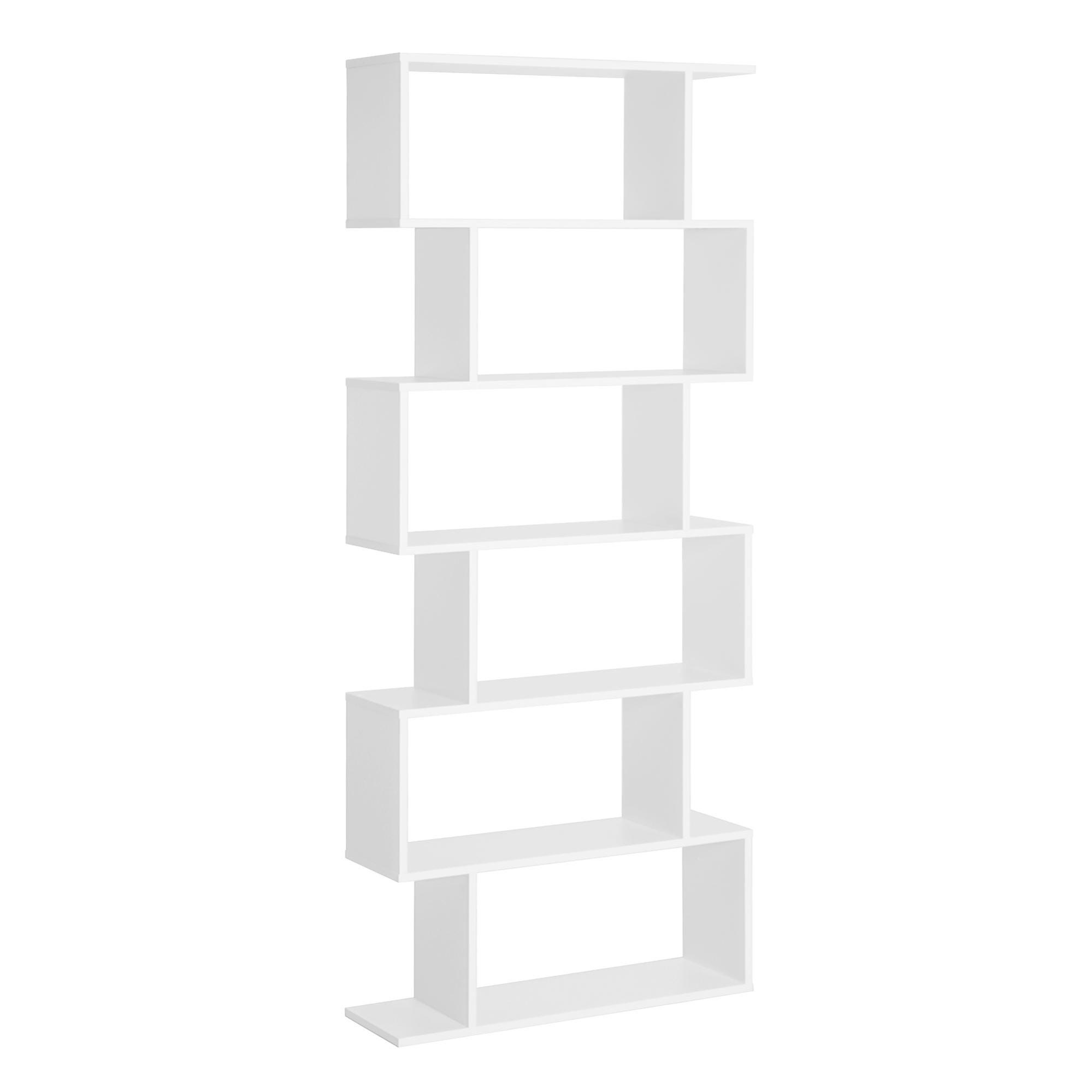 Estantería librería Homcom blanco 80x23x192 cm madera