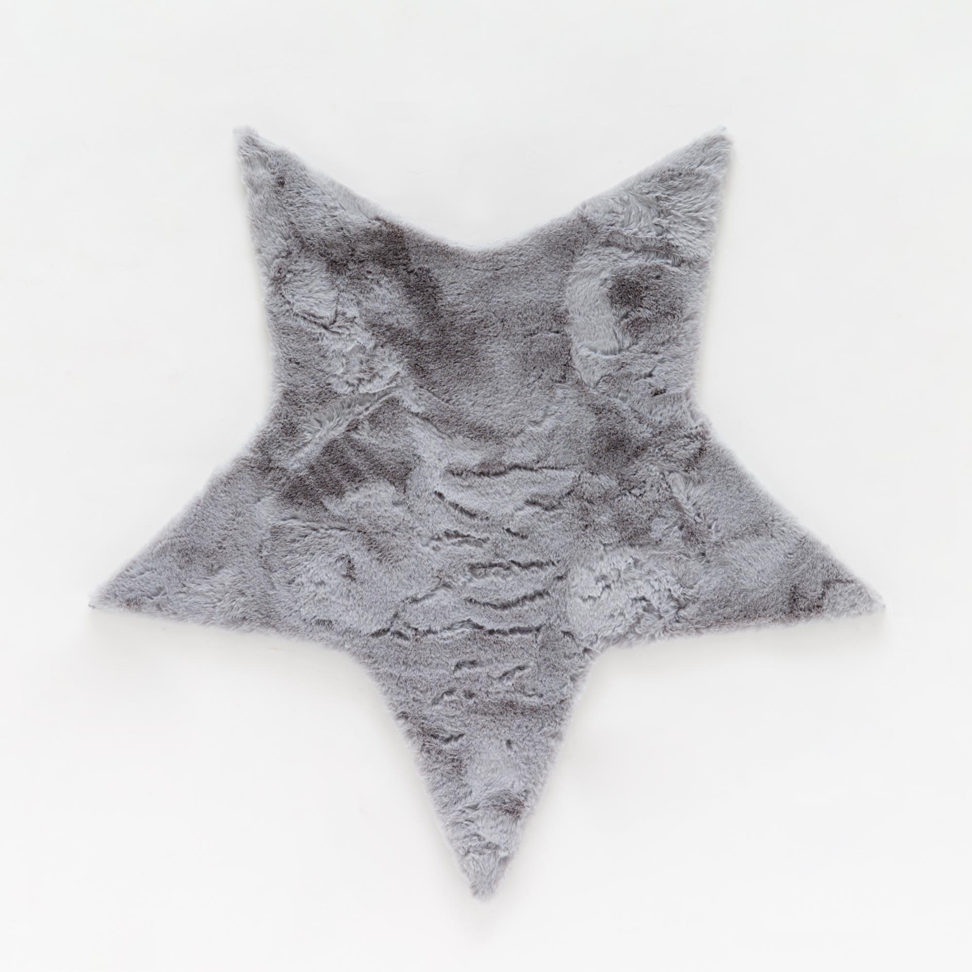 Tappeto star rabbit fur Grigio Leroy Merlin
