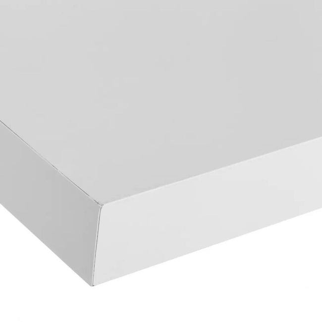Estantería flotante de pared en madera mdf color blanco de 80x23 cm
