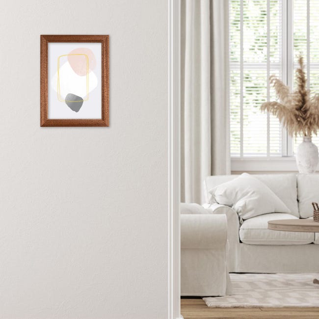 Cornice portafoto in legno da parete ARTE POVERA per foto, stampe  artistiche, poster A4 da 21x29,7 cm