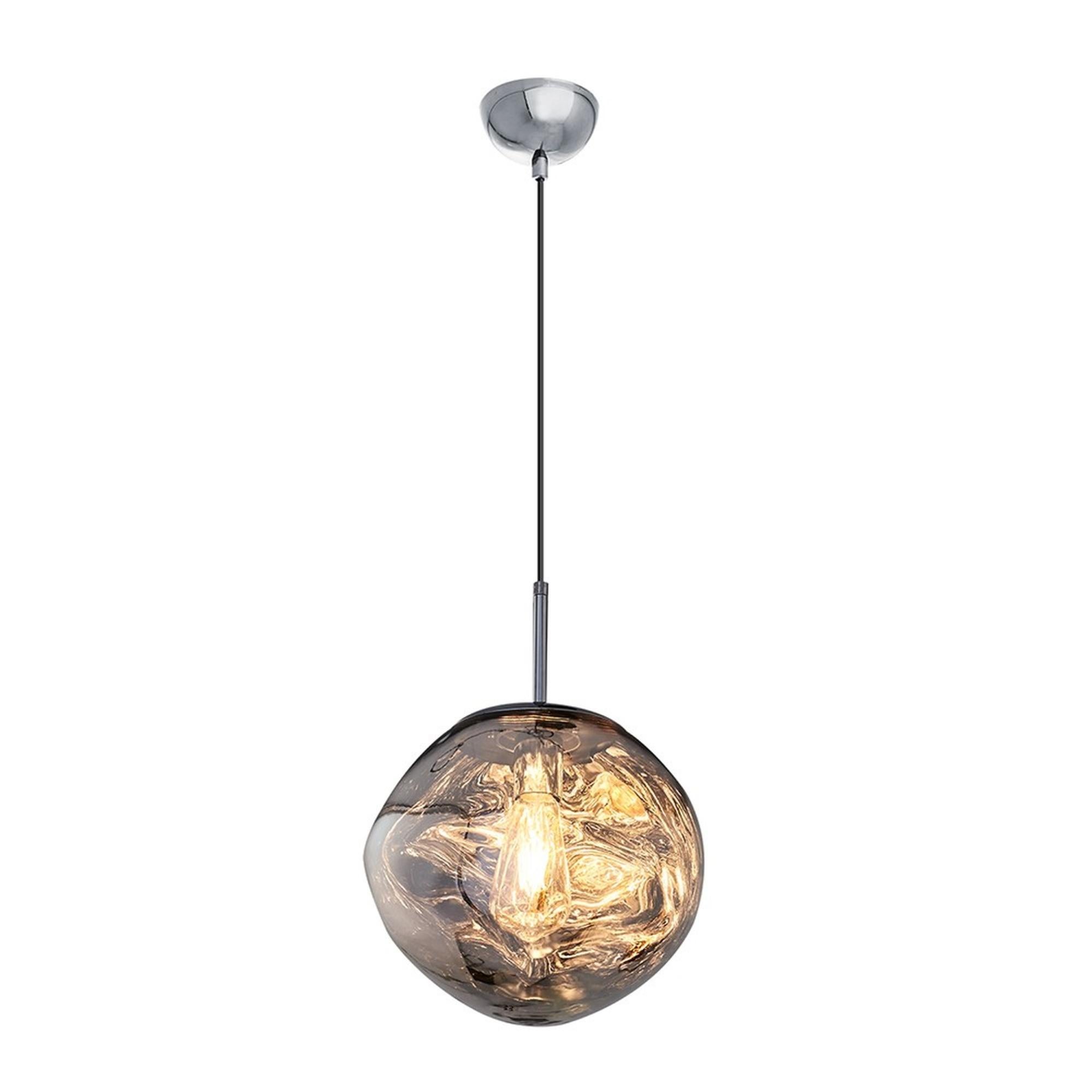 Abat Lustre En Acrylique, Jour Suspendu Avec Perles De Cristal Et