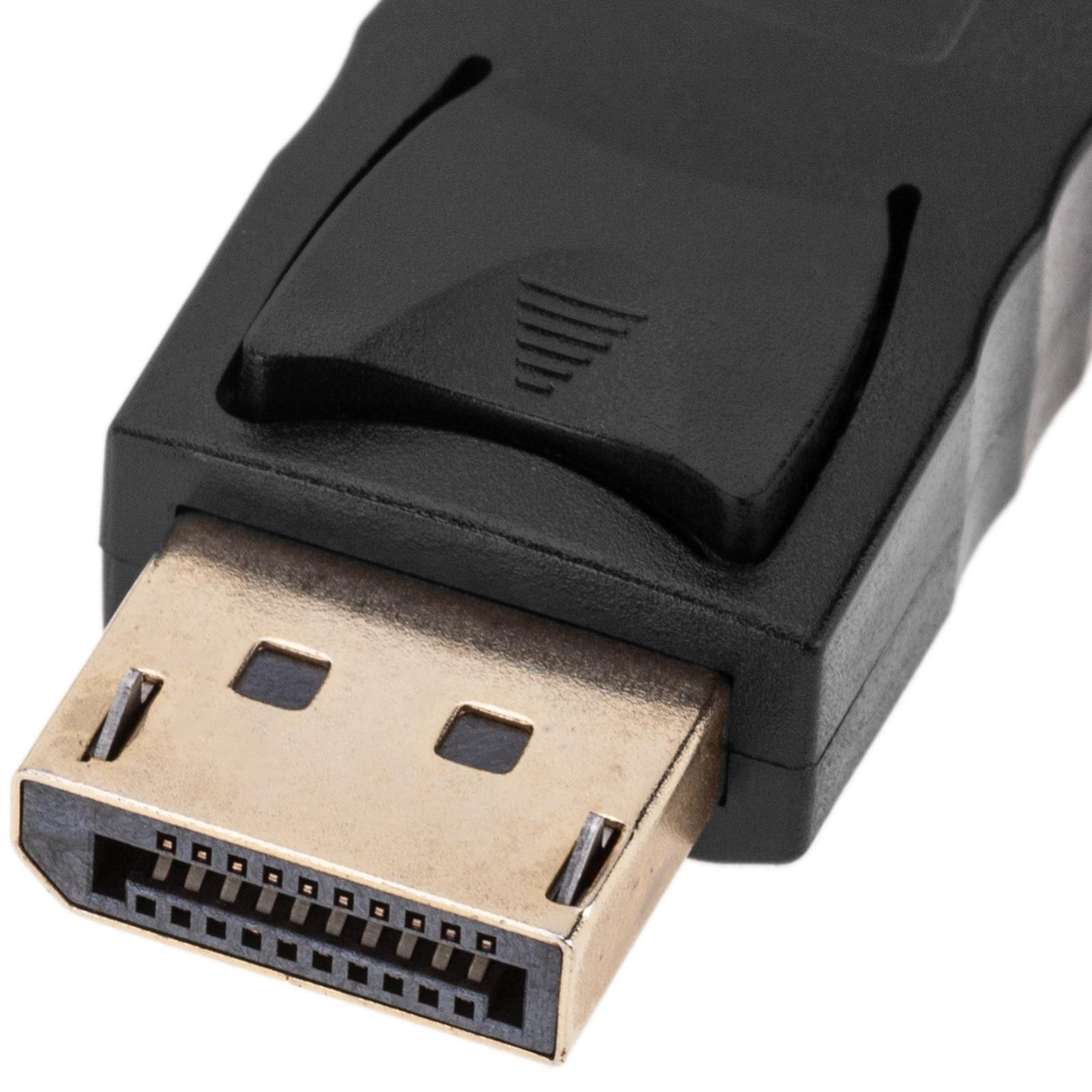 Adattatore passivo Displayport maschio a DVI-D femmina con risoluzione 4K@1080p - 3