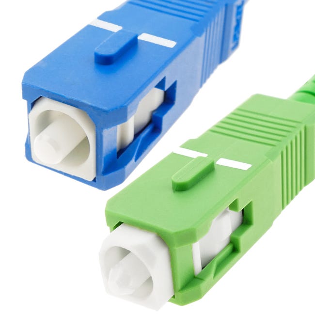 Câble/Rallonge Fibre Optique SC/APC à SC/APC OS2 Simple