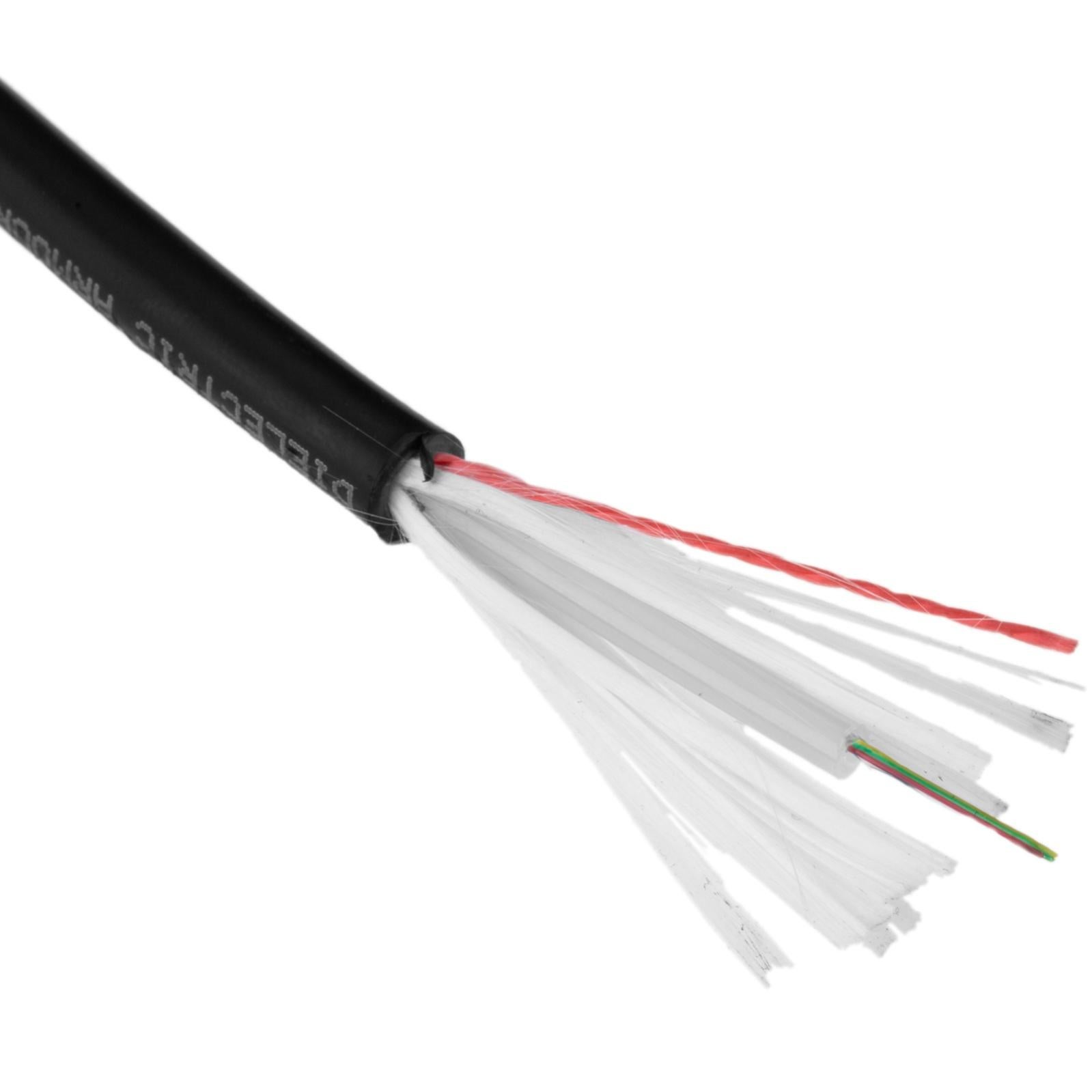 Bobina di fibra ottica monomodale 4 fibre 9/125 per esterno di lunghezza 100 m - 5