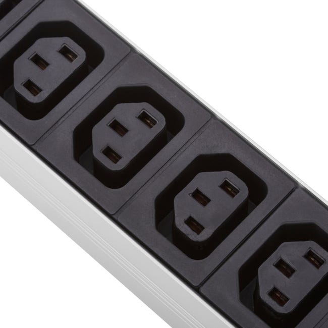 CableMarkt - Regleta de 4 enchufes schuko blanco con interruptor individual